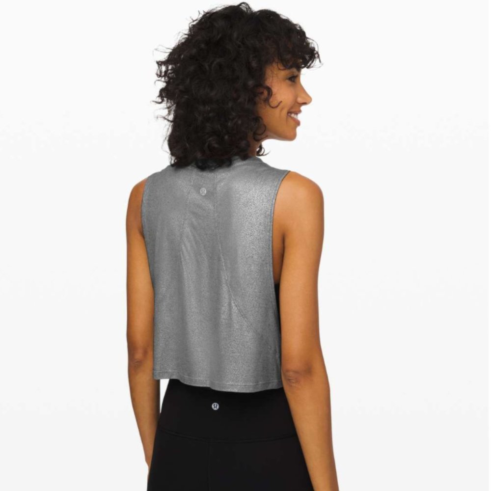 RARE Lululemon Muscle Love Crop Tank *Foil